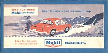 Mobil advert from rear cover of 1961 KNA map of Norway