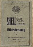 Shell advert on rear cover of 1927 Wagner map of Austria
