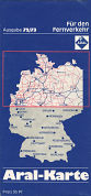 1972 Aral map of West Germany