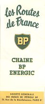 1954 BP Energic map booklet of France