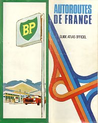 1969 BP Map of French Autoroutes