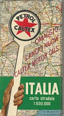 ca1956 Petrol Caltex atlas of Italy