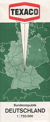 1968 Texaco map of Germany
