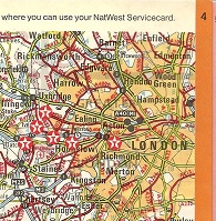 1986 Texaco Handy Map of South England