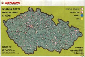 2005 Benzina map of Czech Republic