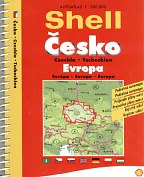 2004 mid format Shell atlas of Czech Republic/Europe