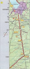 1983 Automobile Routes Moscow-Leningrad strip map