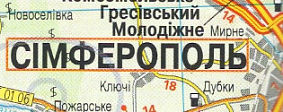 Simferopol from OKKO atlas