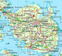 Funen (Fyn) from 1998 booklet map