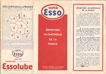 1938 Esso Repertoire Kilometrique of France