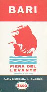 1959 Esso Bari map for Fiera del Levante