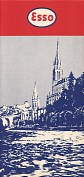 1950s Esso map of Lourdes