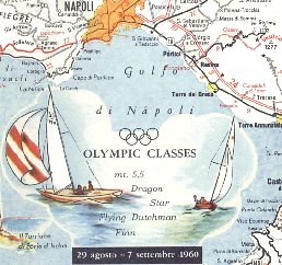 Bay of Naples from 1960 Esso map of Italy