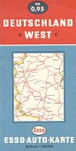 1961 Esso sectional map of Germany West