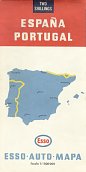 1967 Esso map of Spain/Portugal