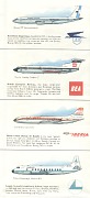 Some of the airlines shown on the 1968 Esso guide