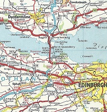 Extract from 1972 Esso Road Atlas of Great Britain and Ireland