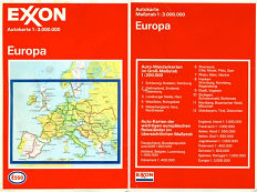 1988 Exxon/Esso map of Europe