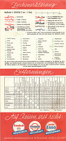 Rear cover from 1939 Esso maps of Germany