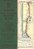 ca1908-12 Pratt's Route Maps of Coast to London