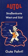 1950s Autol map of Germany