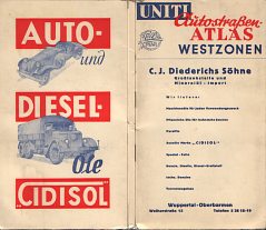ca1953 Cidisol (Disolin, Diederichs) map of West Germany