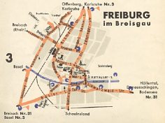 1936 BV plan of Freiburg