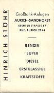 ca 1963 Hinrich Stoehr map of NW Germany (rear)
