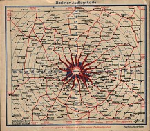 Radial routes from 1932 RKS map of Berlin
