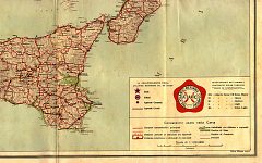 Extract from 1932 Atlantic map of Italy