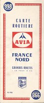 1958 Avia map of France