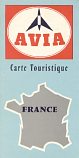 c1959 Avia map of France
