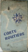 1952 Azur sheet map of France