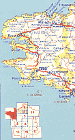 Map extract from 1958 Guide Azur