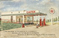 early 50s Caltex Belgium map