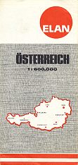 1973 Elan map map of Austria