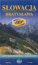 2004 Polish Jet map of Slovakia