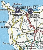 Extract from 1996 E Leclerc map of France