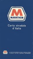 1968 Marathon map of Italy