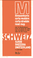 1973 Migrol map of Switzerland