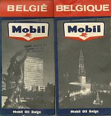 ca1964 Mobil map of Belgium