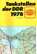 1978 Minol map of East Germany