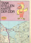 1980 Minol map of East Germany