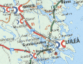 Extract from 2001 OKQ8 map - Lulea area