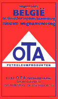1987 OTA wegenkaart van België