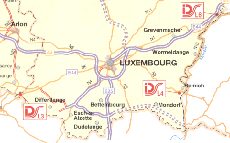 Luxembourg from the 2002 IDS (Q8) map of Belgium
