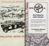 1950s (?) Rollsynol map of Switzerland