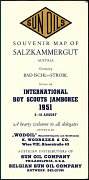 1951 Boy Scouts Jamboree map for Sun Oils