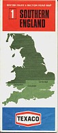 ca 1969 Texaco sectional map 1 of Great Britain