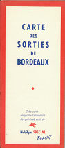 1954 Mobil map of Bordeaux